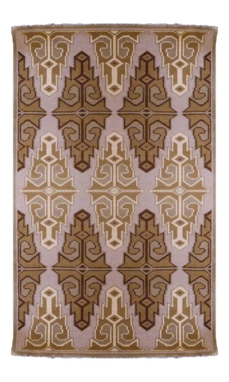 One Of The Kind Indian Modern Design Rug 6' X 3'11"